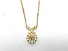 Dior CD logo necklace with rhinestones and gold accents
