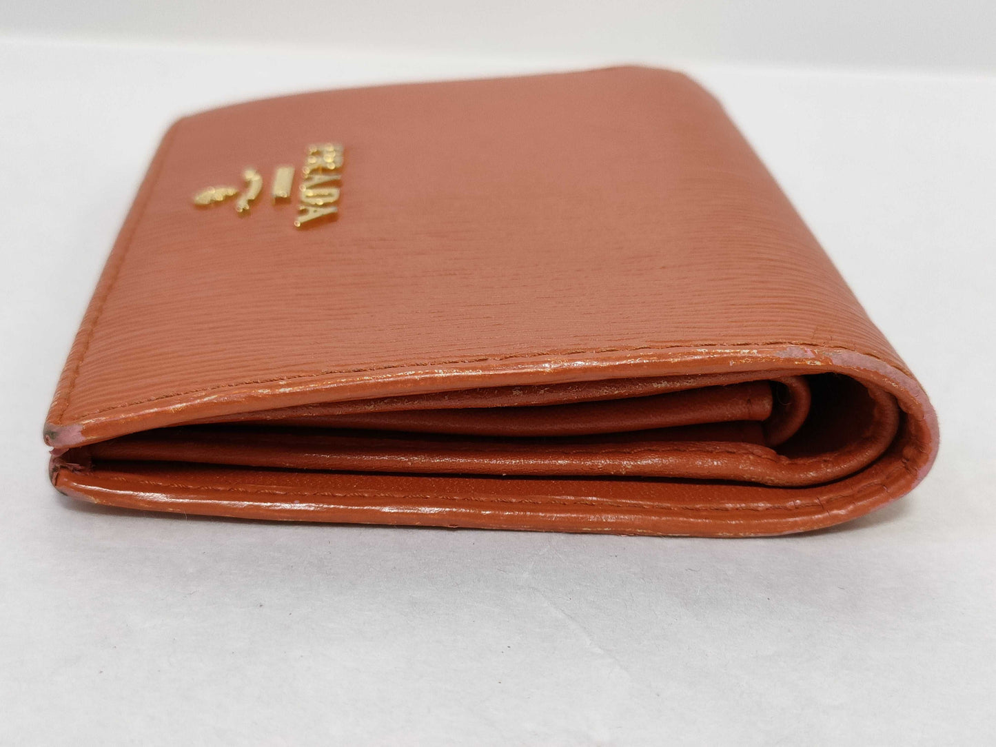 PRADA Bifold Wallet Orange Wallet