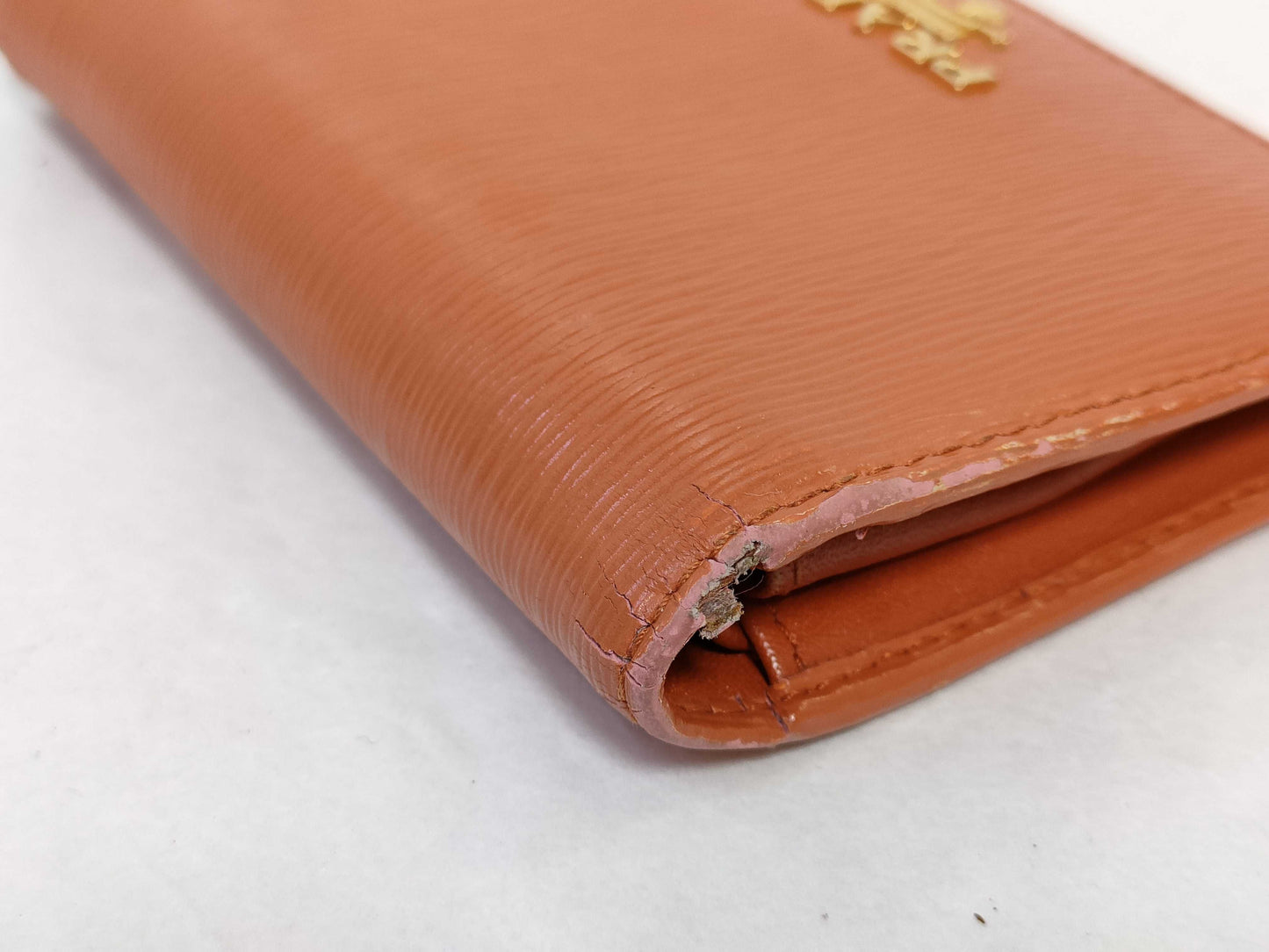 PRADA Bifold Wallet Orange Wallet