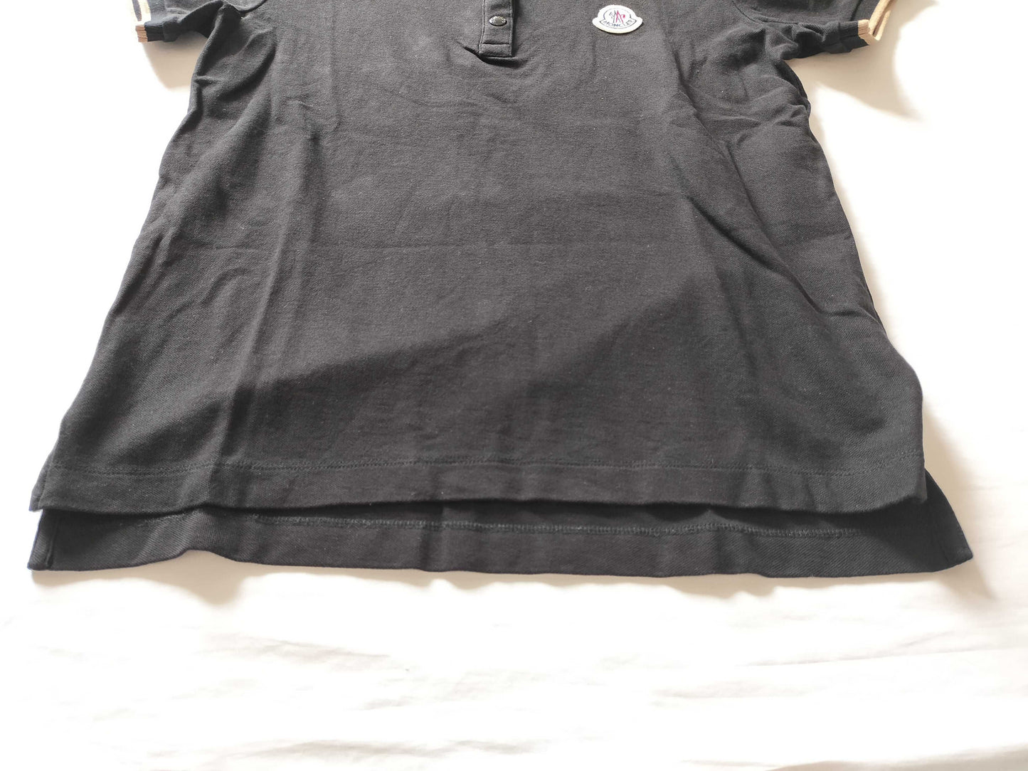 MONCLER Polo shirt, black, size S, T-shirt