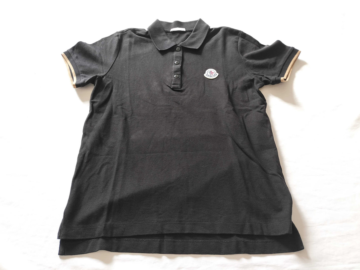 MONCLER Polo shirt, black, size S, T-shirt