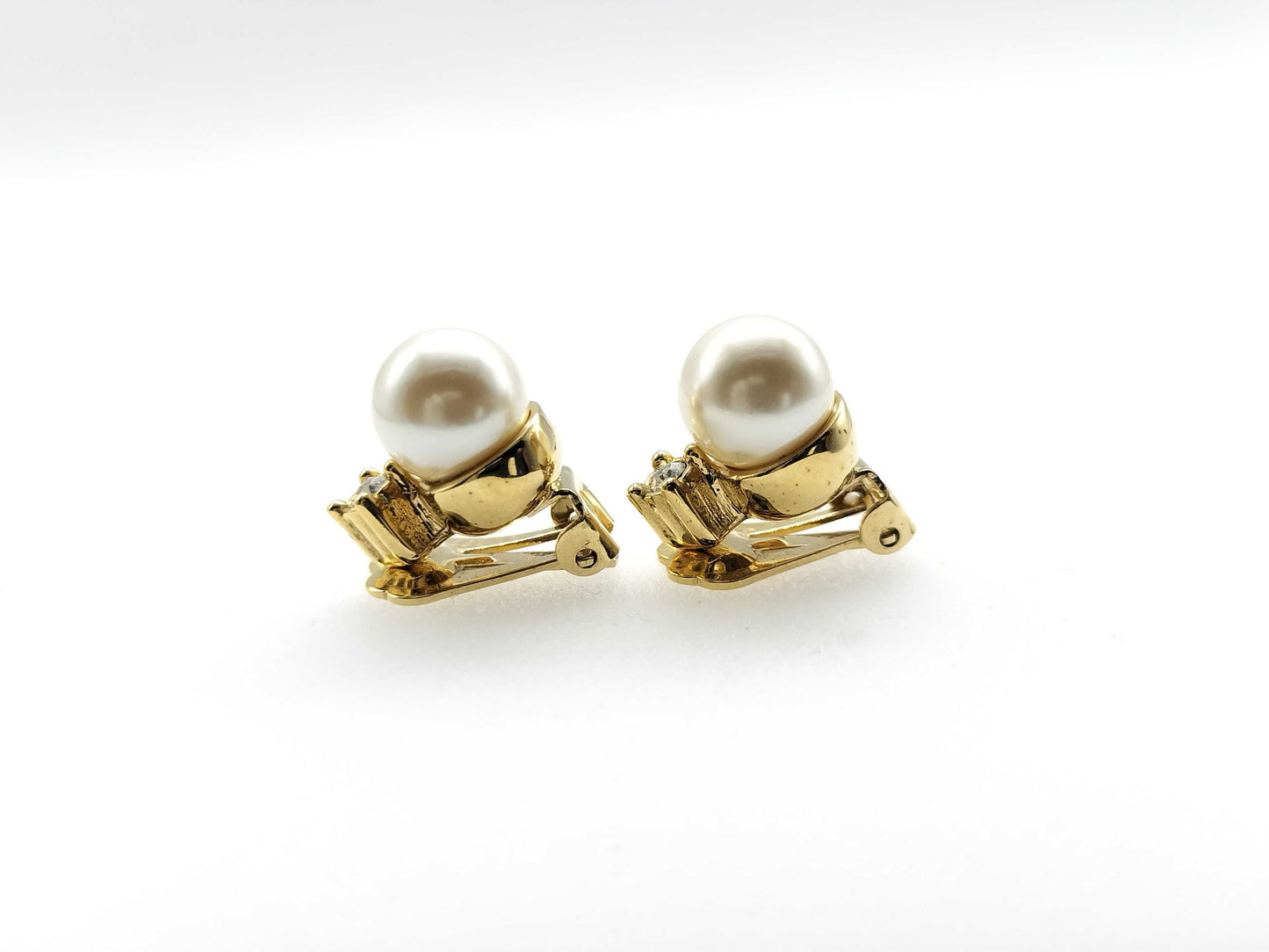 Dior Earrings Pearl Gold Earrings
