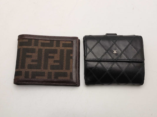 Chanel and Fendi wallets
