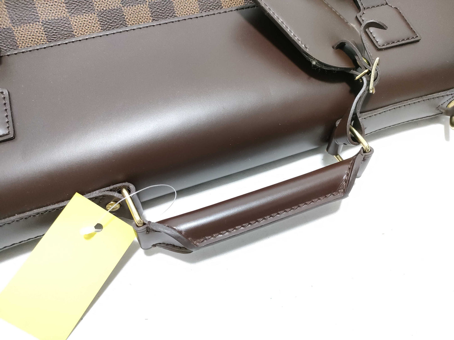 LOUIS VUITTON Damier PM Damier Ebene Boston Bag/with initial tag