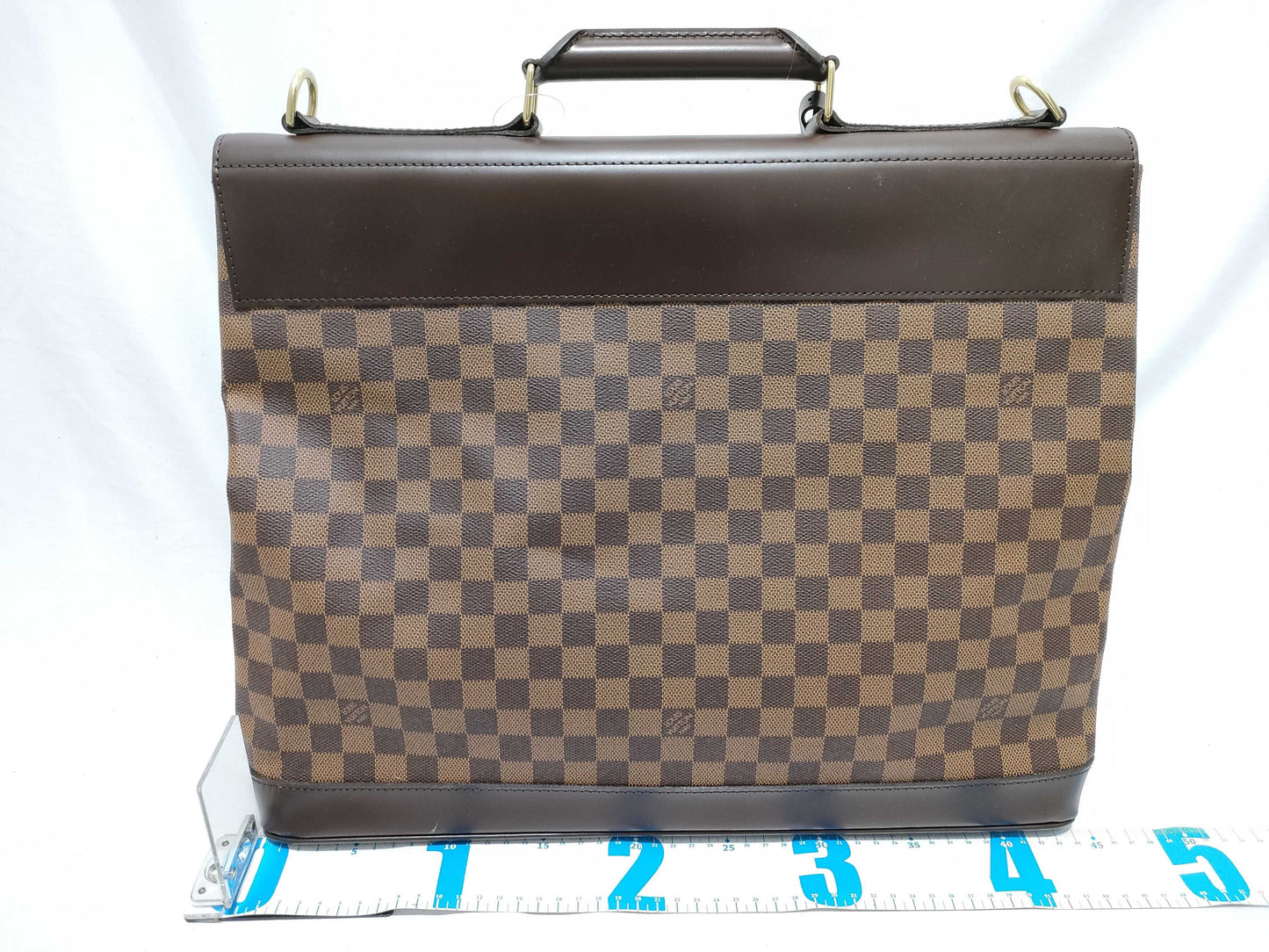 LOUIS VUITTON Damier PM Damier Ebene Boston Bag/with initial tag
