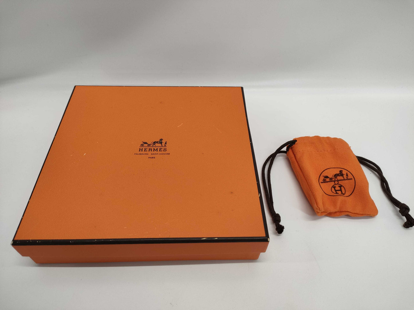 HERMES Constance Silver Hardware F 80 Black/Orange Belt