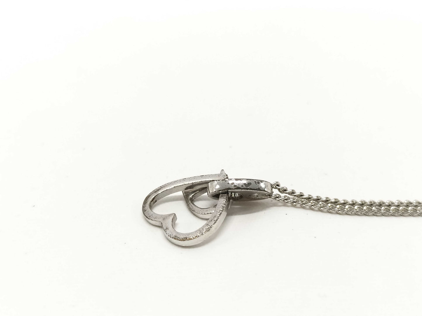 Dior Silver Heart Necklace
