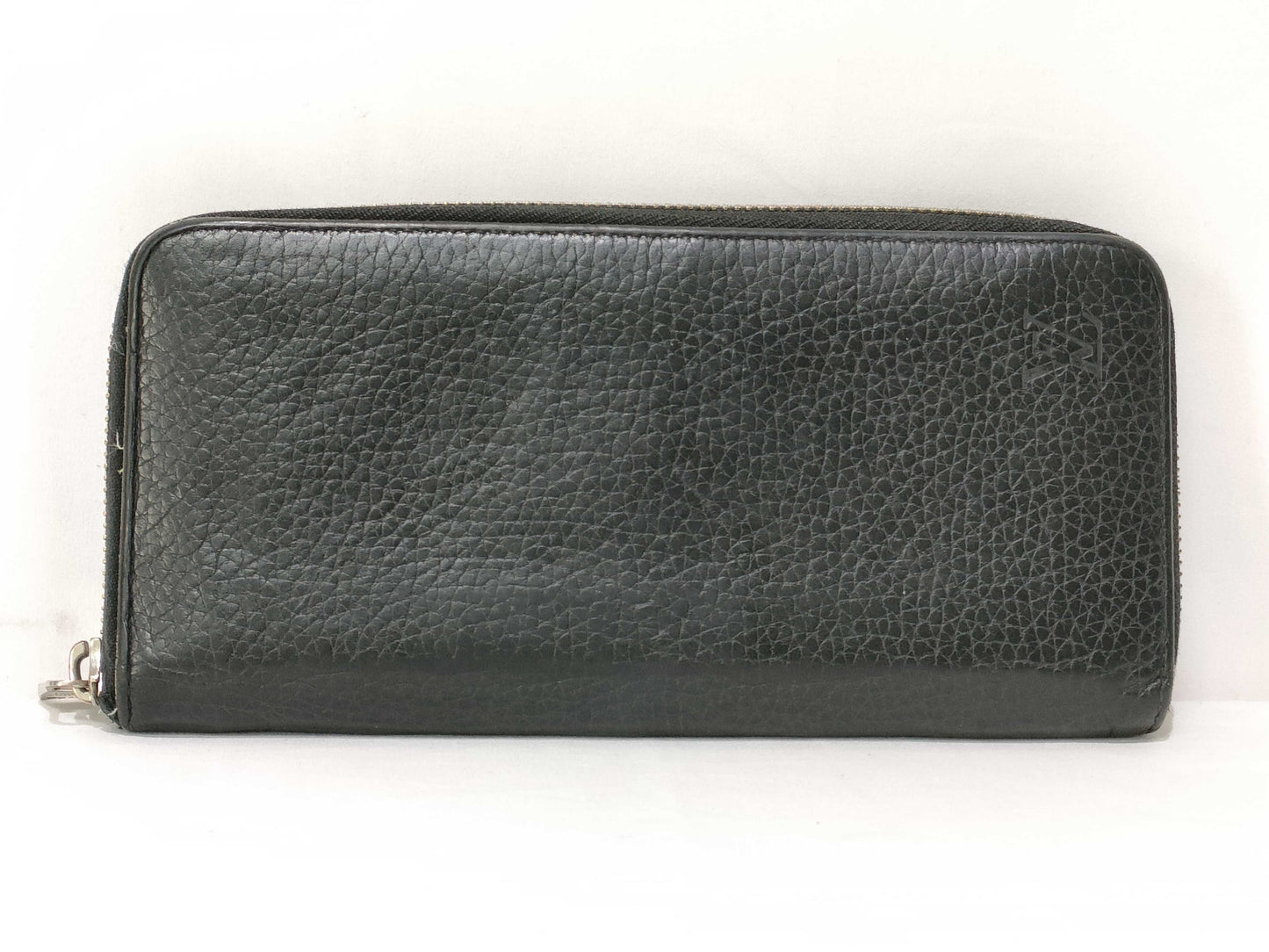 LOUIS VUITTON Taiga Zippy Wallet Vertical Black Wallet
