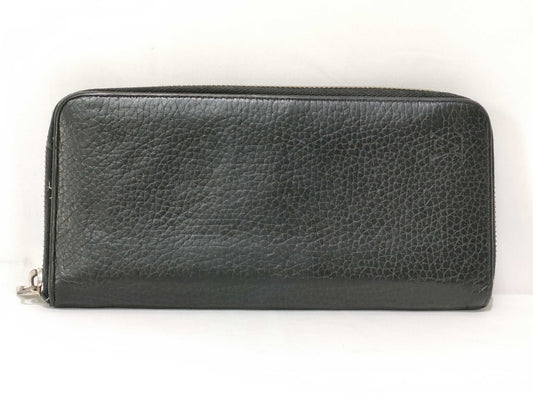LOUIS VUITTON Taiga Zippy Wallet Vertical Black Wallet