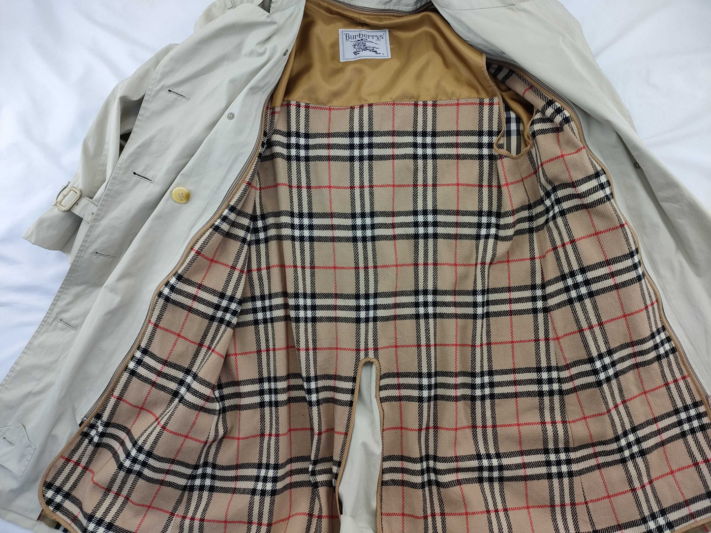 BURBERRY trench coat with Nova check lining