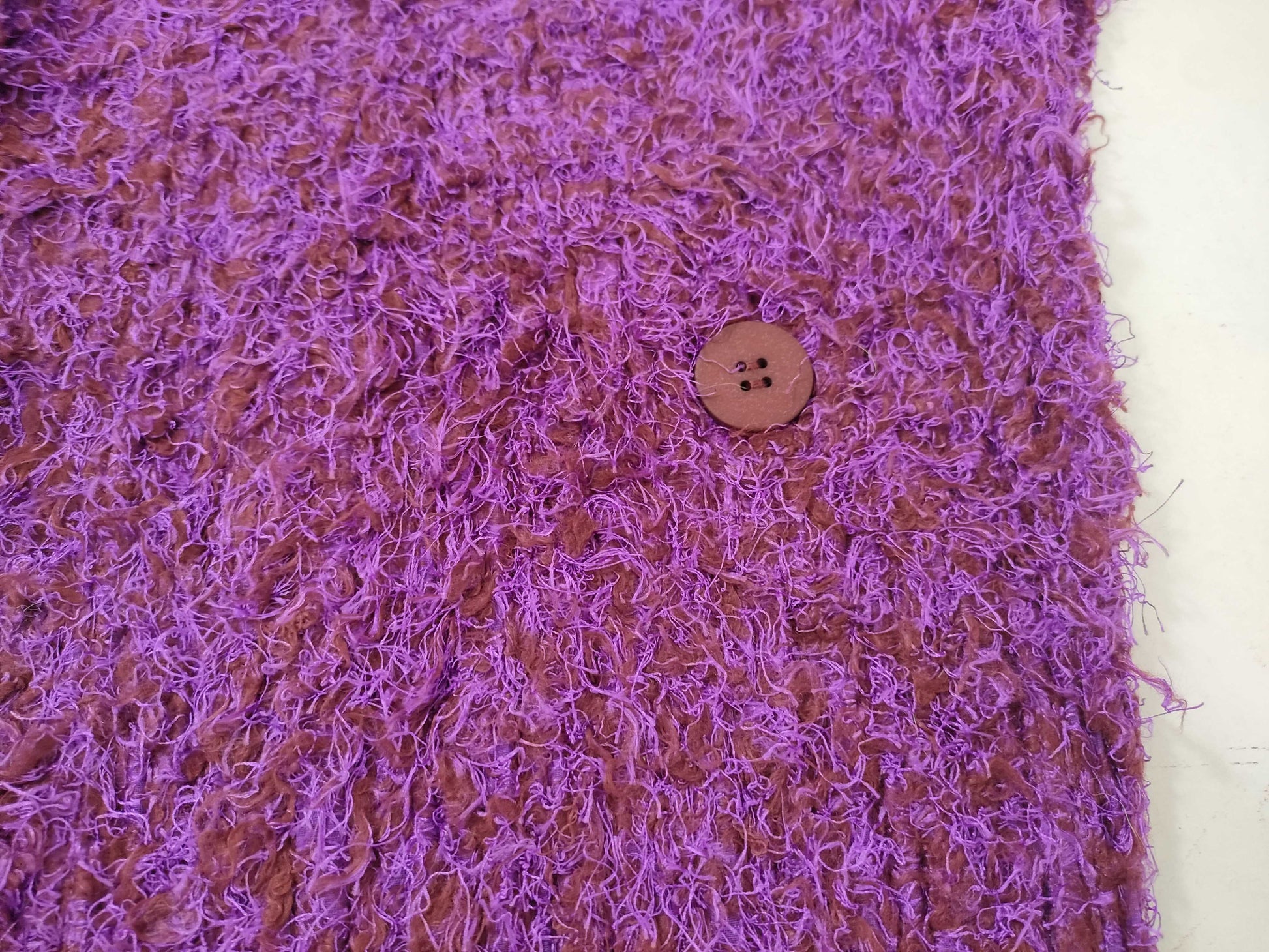 ISSEY MIYAKE Pleats Please Shaggy Cardigan