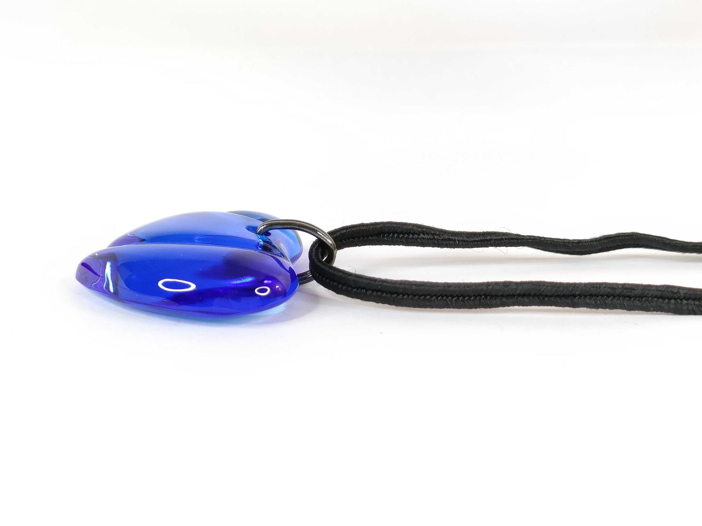 Baccarat Heart Blue Necklace 28.51g Necklace