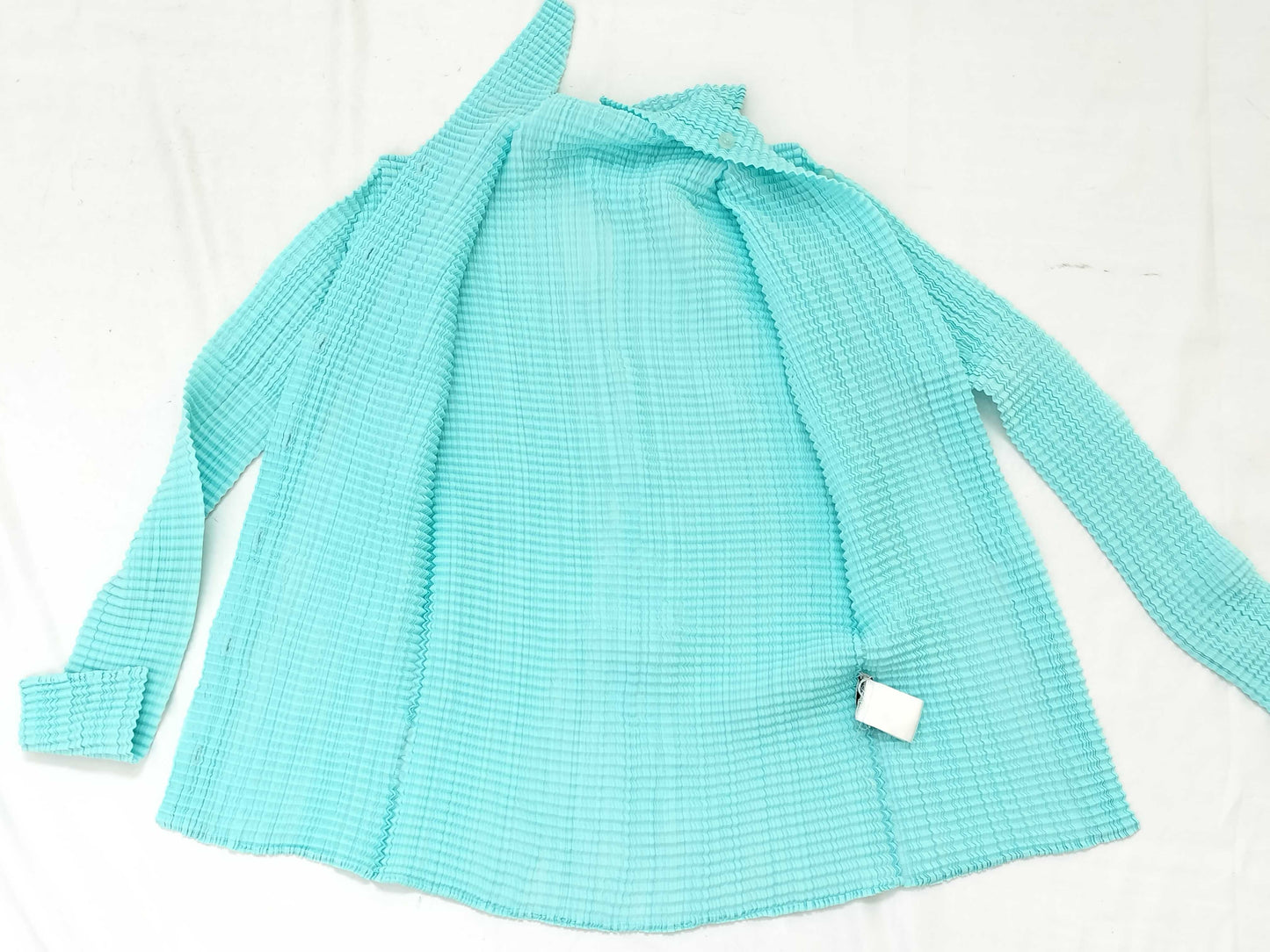 ISSEY MIYAKE Pleats Please Cardigan, Blue