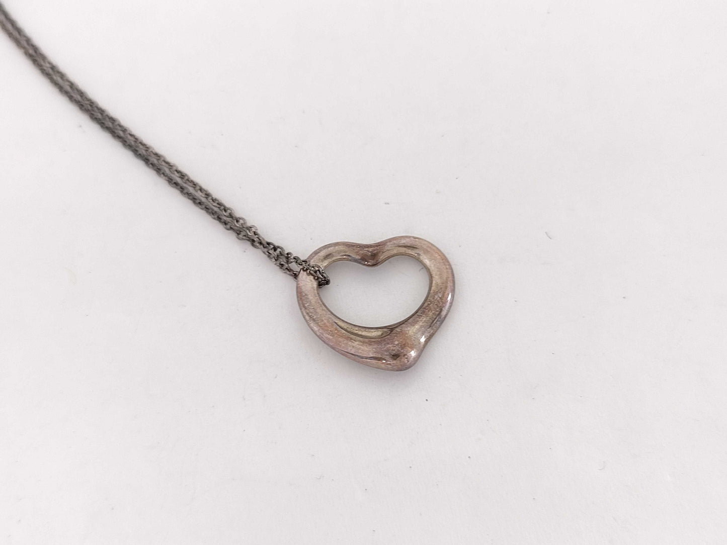 Tiffany & Co. Open Heart Necklace with Rust