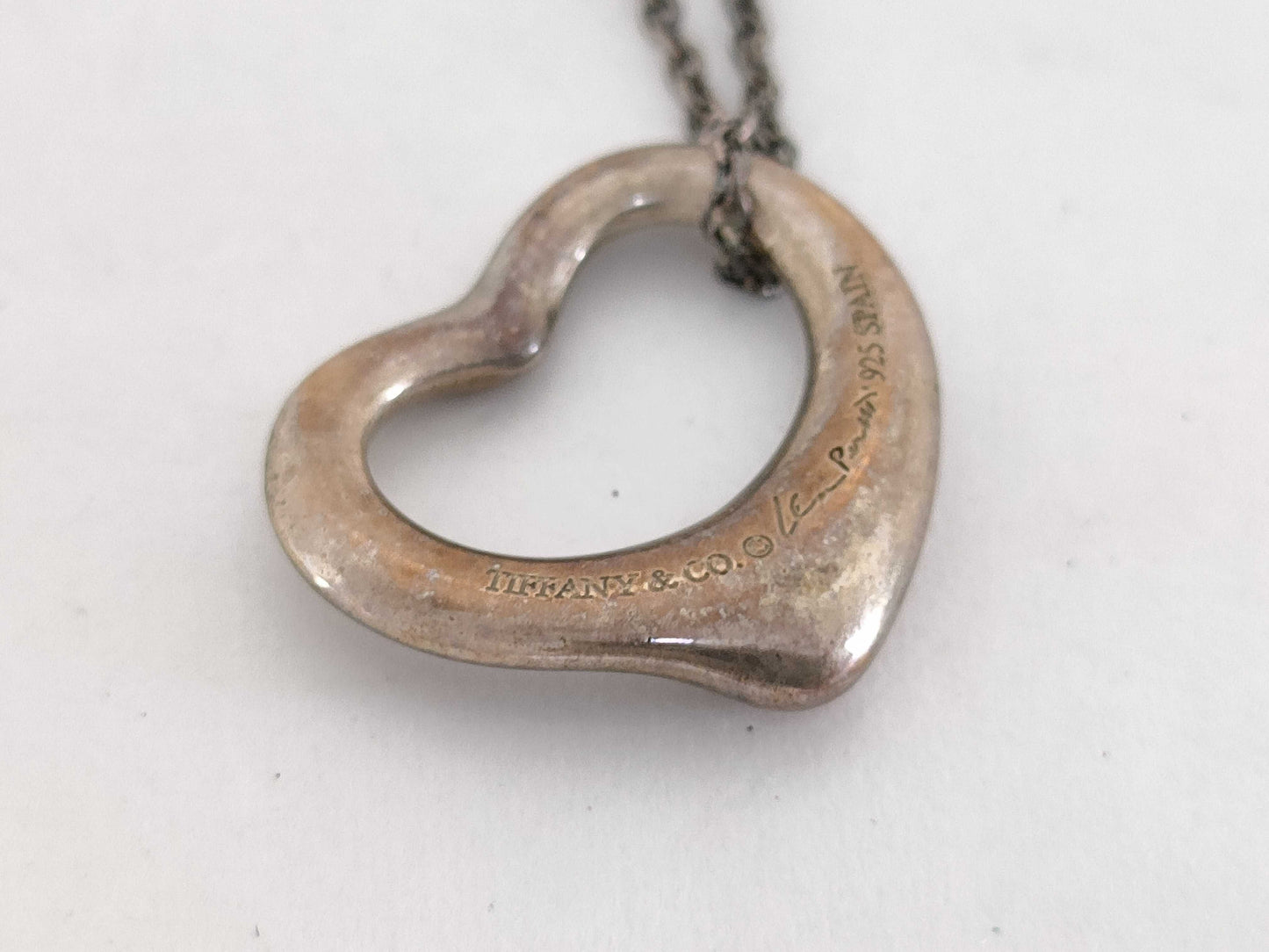 Tiffany & Co. Open Heart Necklace with Rust