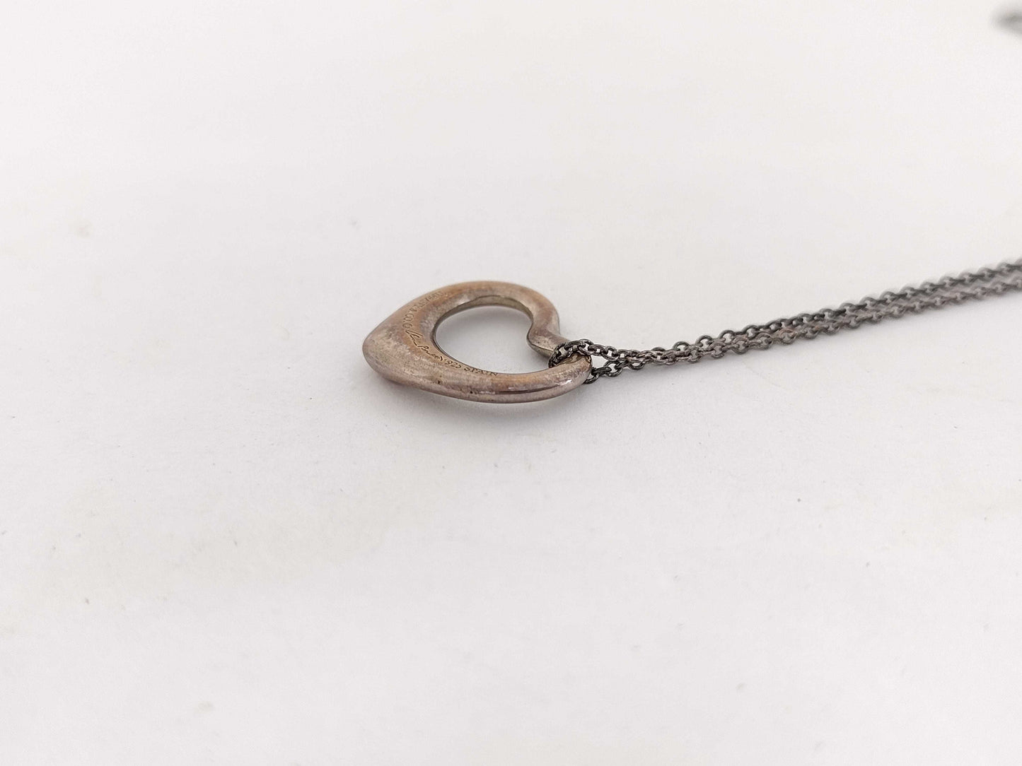 Tiffany & Co. Open Heart Necklace with Rust