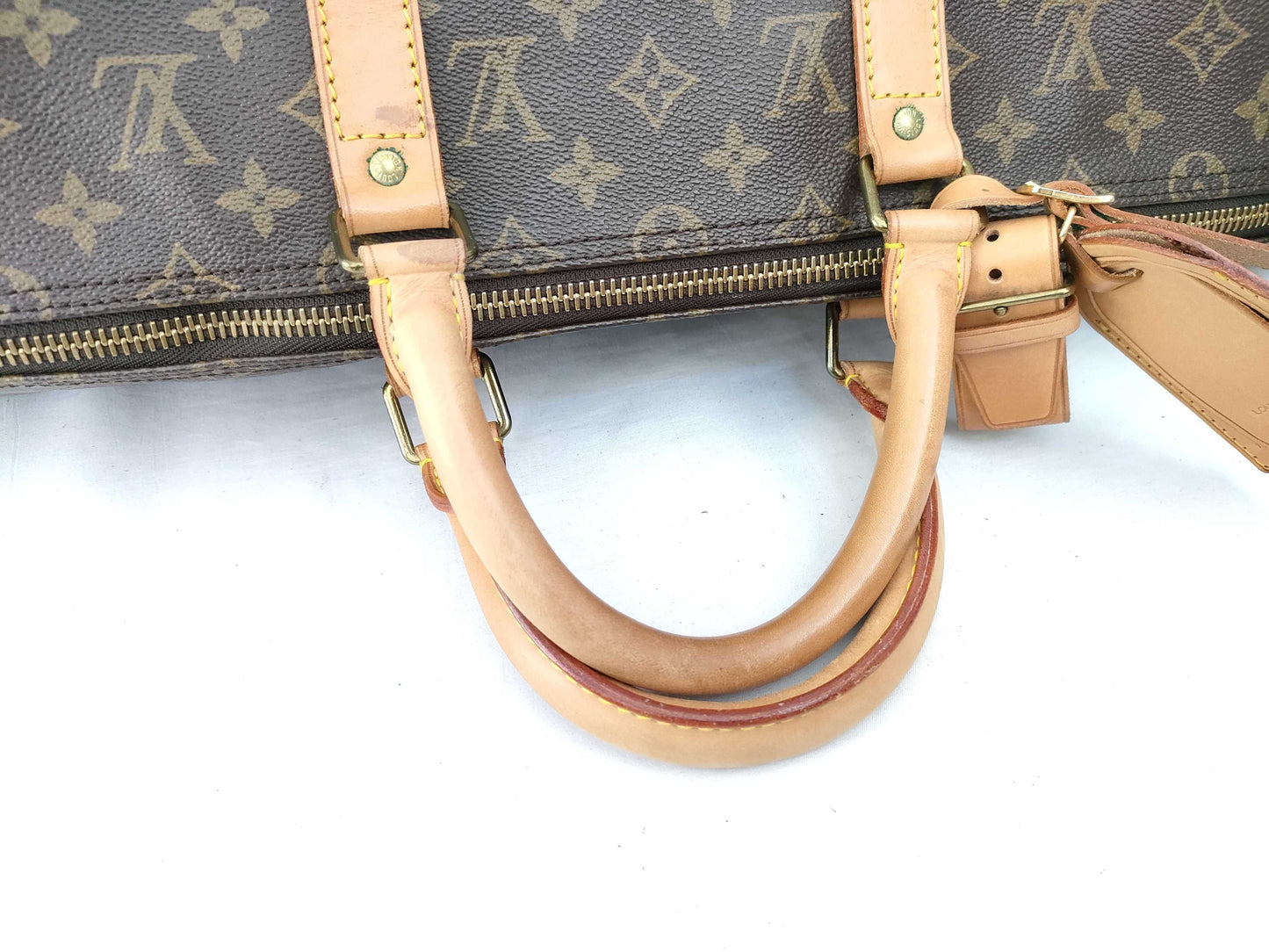 LOUIS VUITTON Monogram Keepall 50 Bandouliere Boston Bag