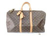 LOUIS VUITTON Monogram Keepall 50 Bandouliere Boston Bag