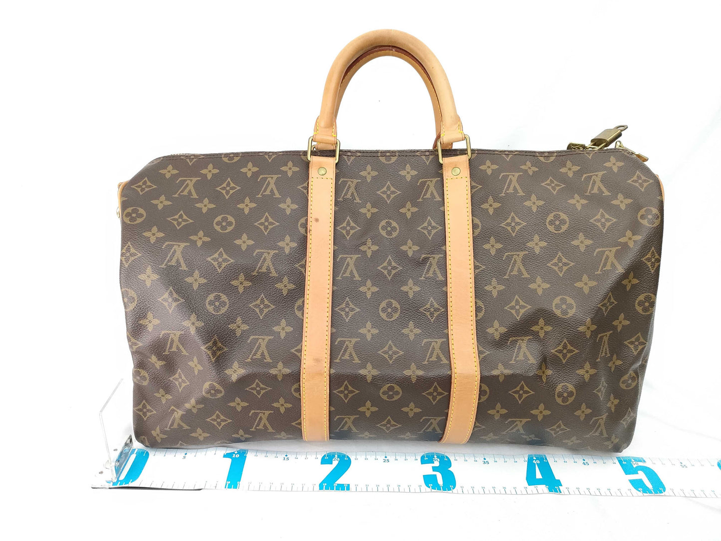 LOUIS VUITTON Monogram Keepall 50 Bandouliere Boston Bag