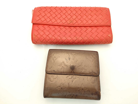 LOUIS VUITTON Vernis Bottega Veneta Wallet *2 Wallets