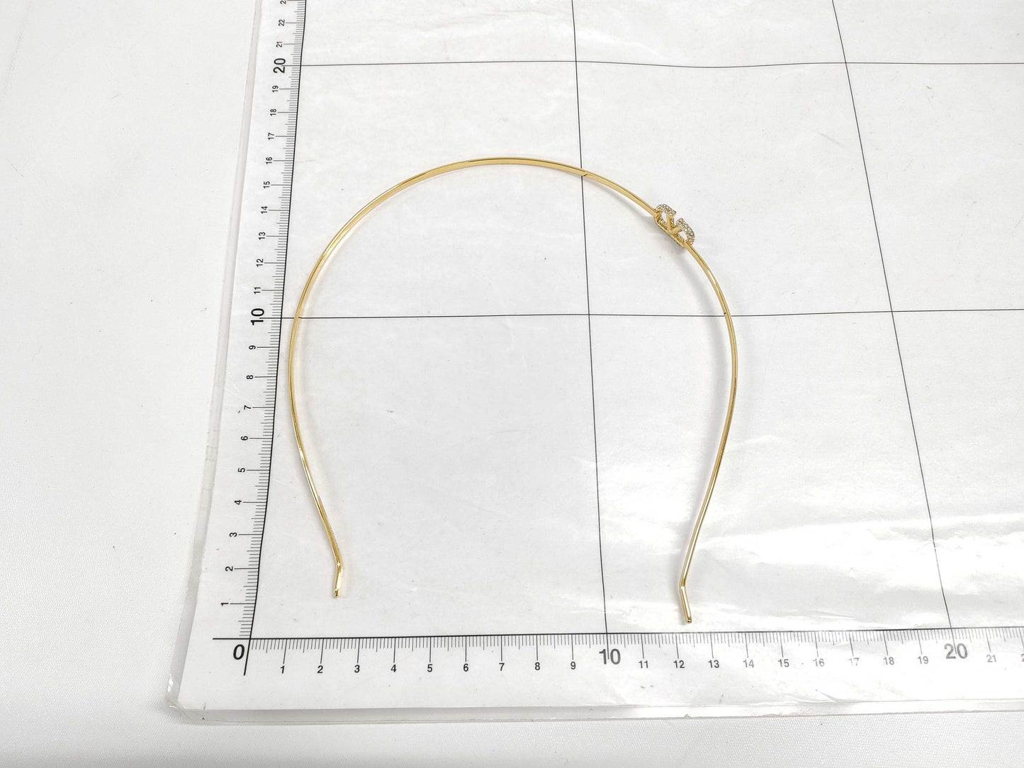 VALENTINO V Logo Signature Swarovski Collaboration Headband Other Accessories