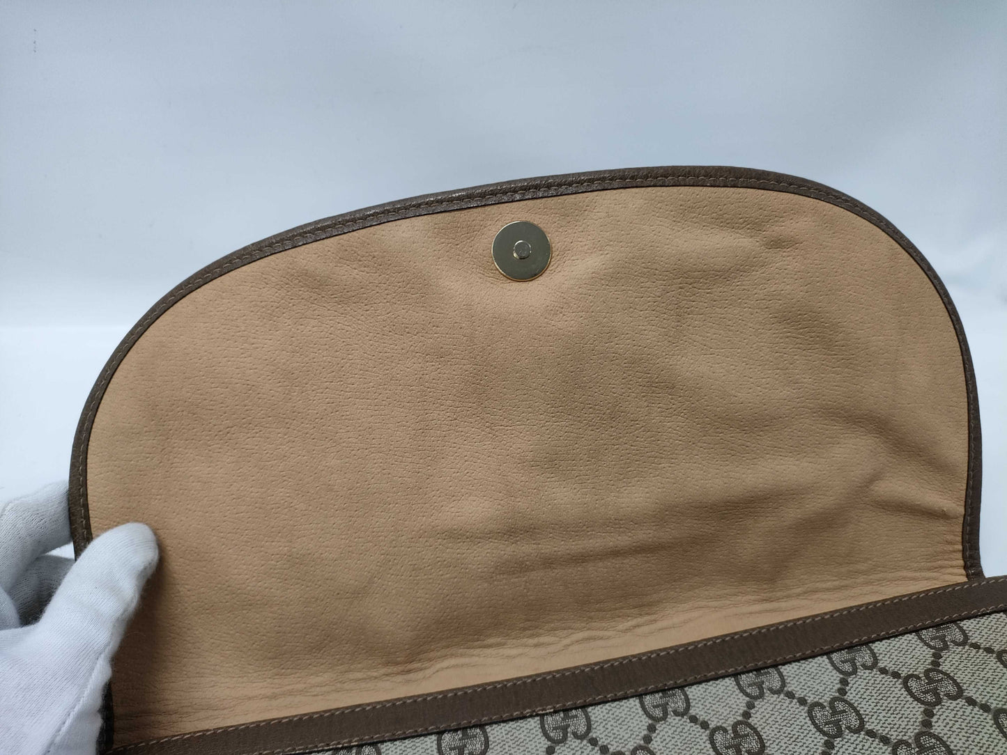 GUCCI GG Supreme Sherry Line Second Bag 89.01.031 Clutch Bag