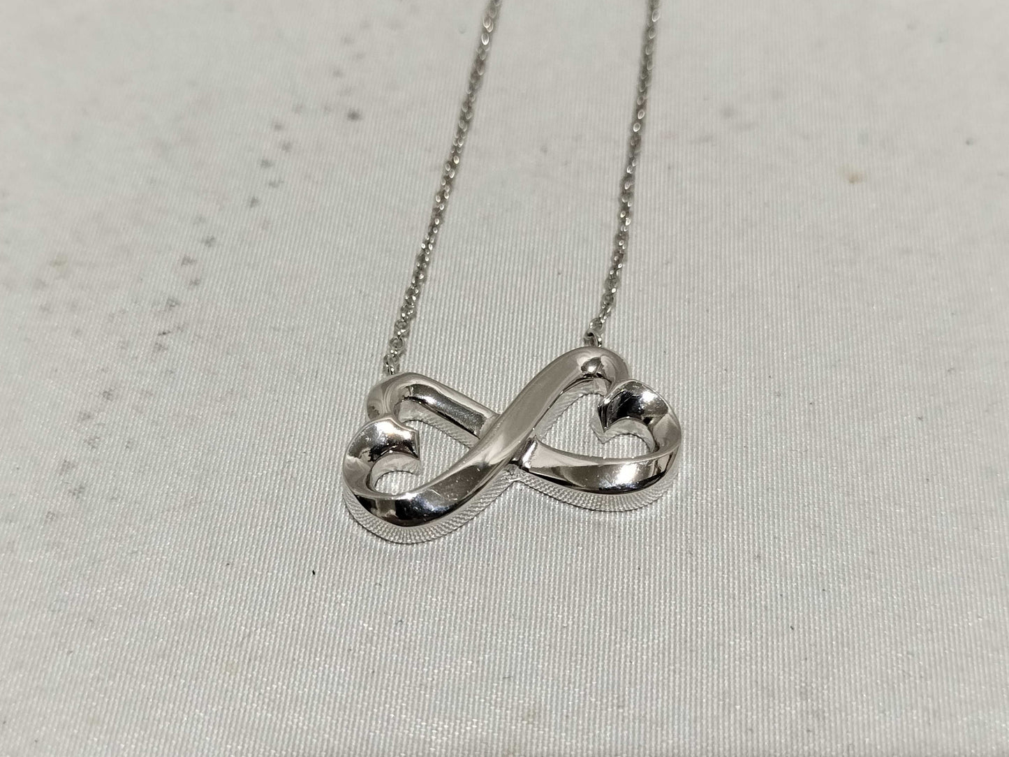 Tiffany & Co. Double Loving Heart SV925 4.2g Necklace