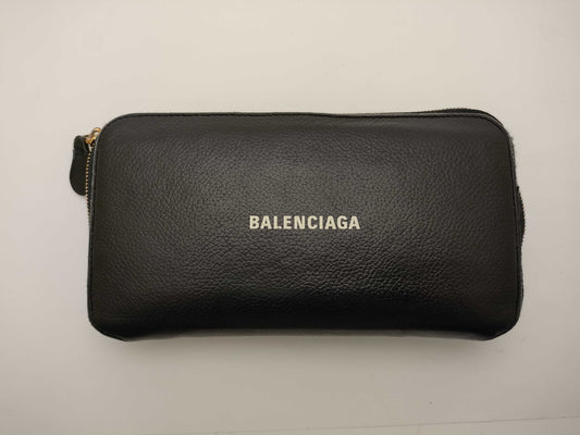 BALENCIAGA 594290 Round Zip Long Wallet