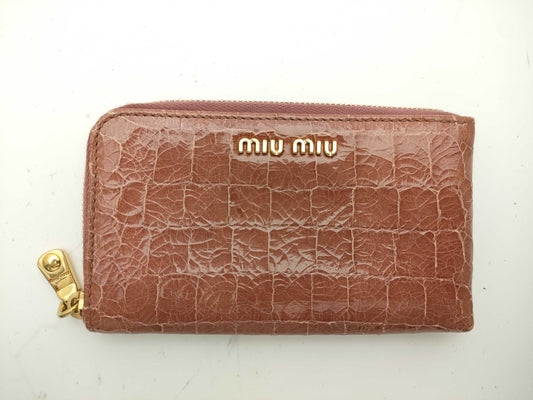 miu miu coin case/embossed coin case