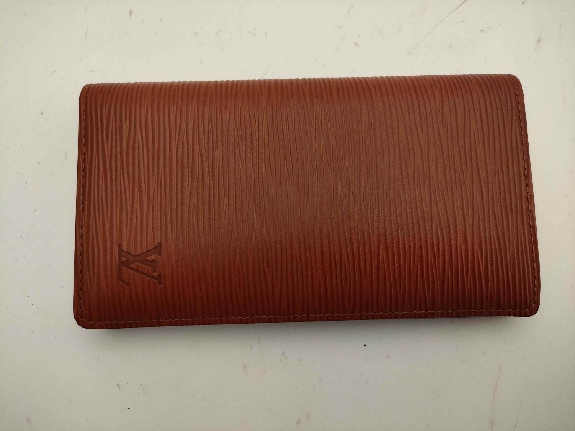 LOUIS VUITTON Epi Notebook Cover, Brown