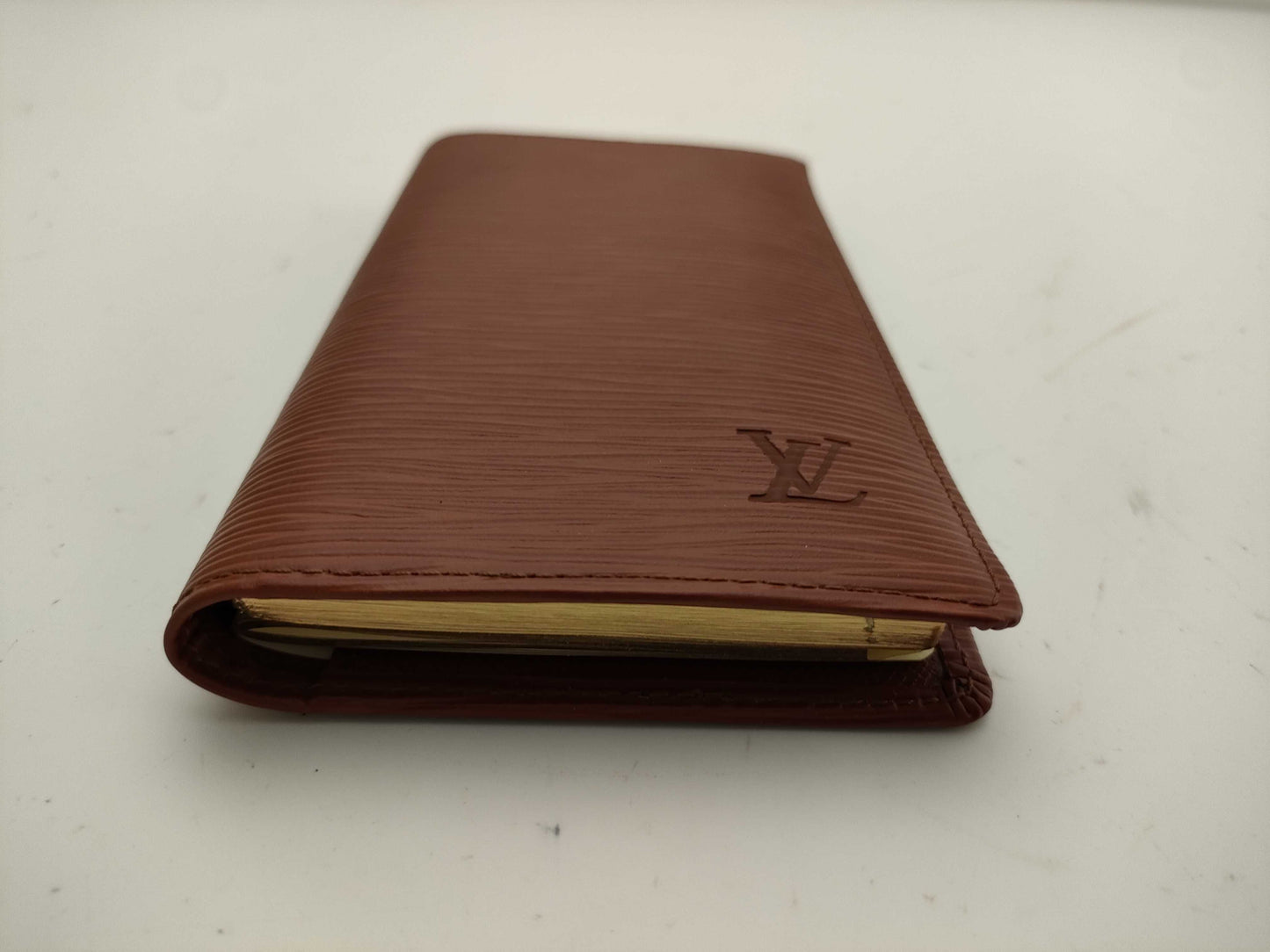 LOUIS VUITTON Epi Notebook Cover, Brown