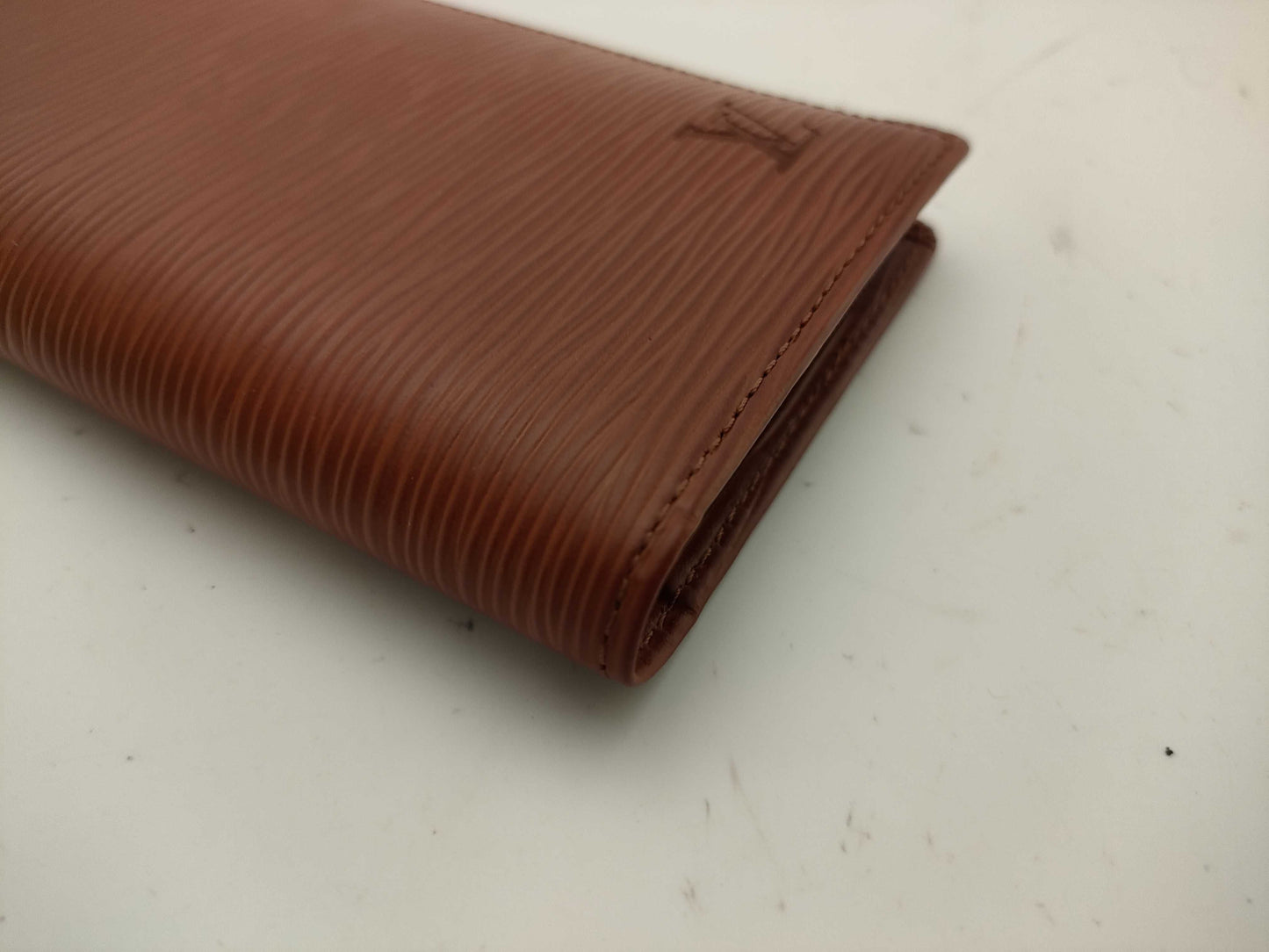 LOUIS VUITTON Epi Notebook Cover, Brown