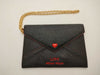 Miu Miu Love Letter Wristlet Chain Wallet Black Wallet
