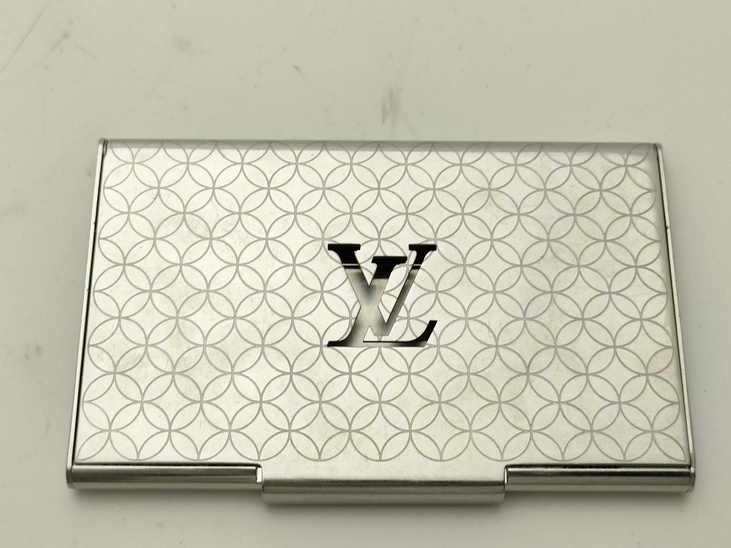 LOUIS VUITTON Porte Carte Champs-Élysées Silver Card Case, Pass Case, Business Card Holder