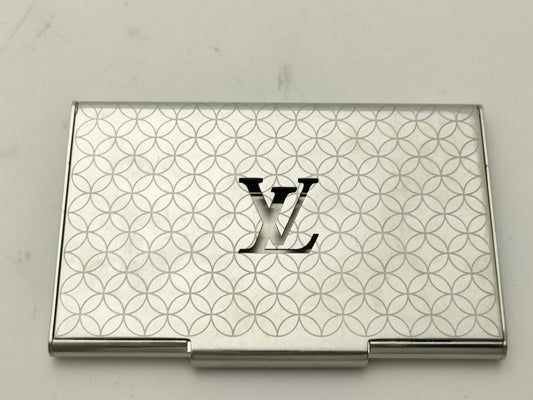 LOUIS VUITTON Porte Carte Champs-Élysées Silver Card Case, Pass Case, Business Card Holder