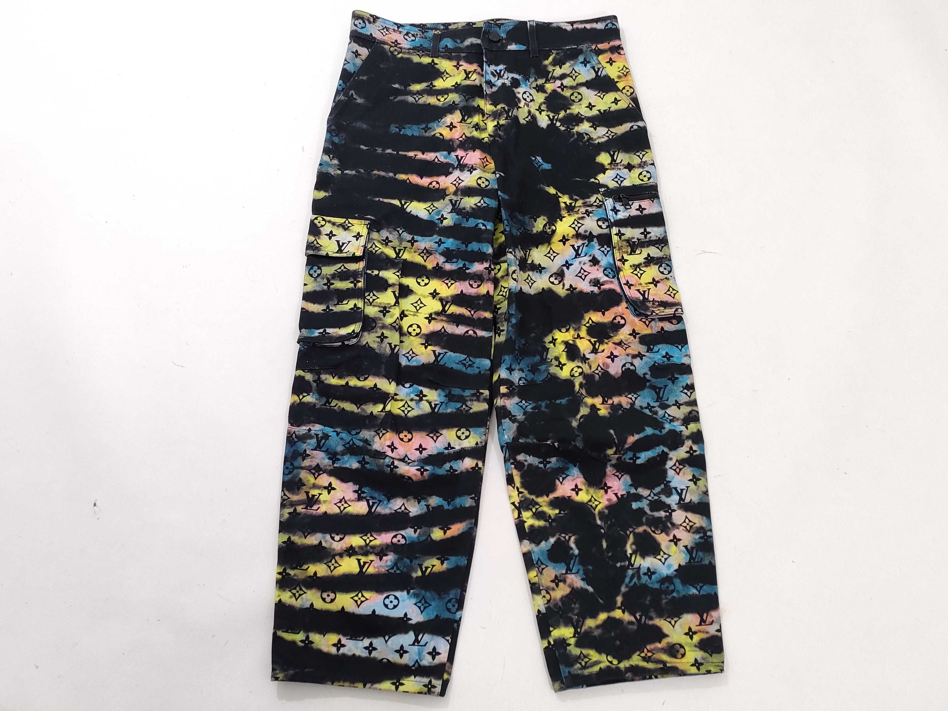 LOUIS VUITTON 21AW Tie-dye Cargo Denim Pants RM2129 H98 Pants