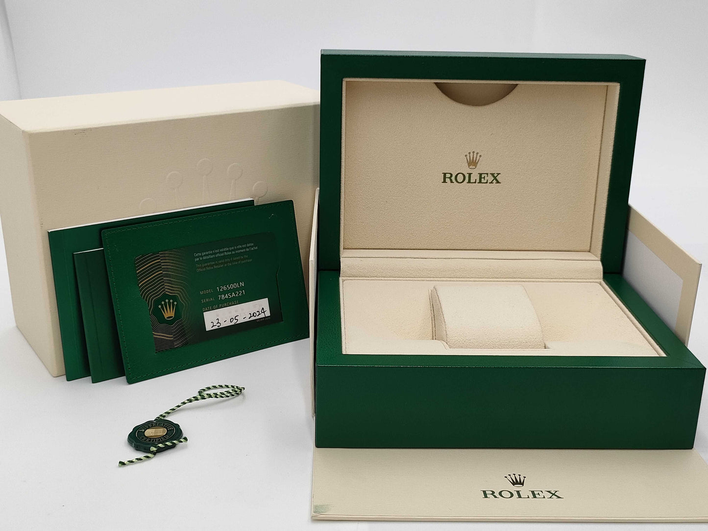 ROLEX 126500LN 784SA221 Black Dial Men's Watch