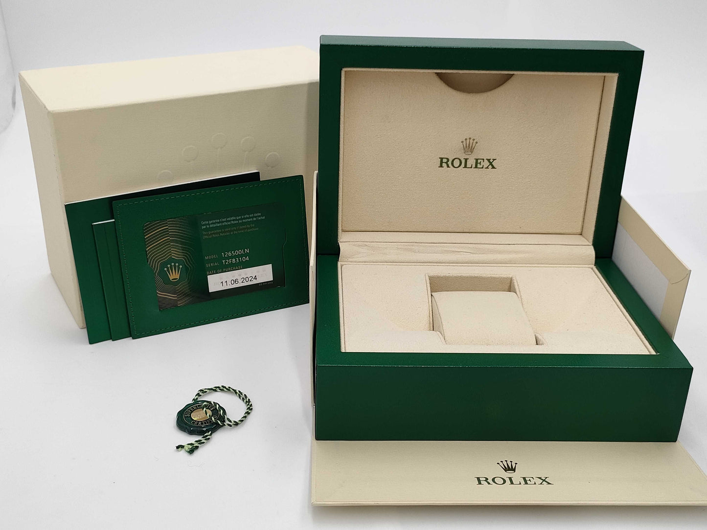 ROLEX 126500LN T2F83104 Black Dial Men's Watch