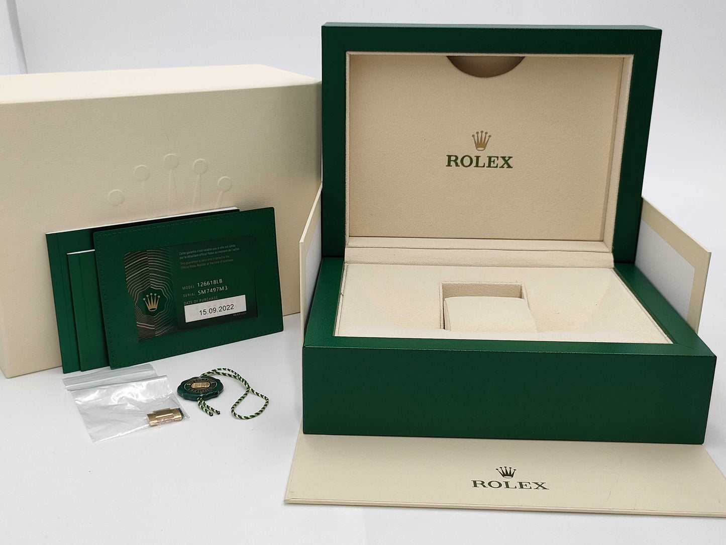 ROLEX 126618LB 5M7497M3 Blue Dial Men's Watch