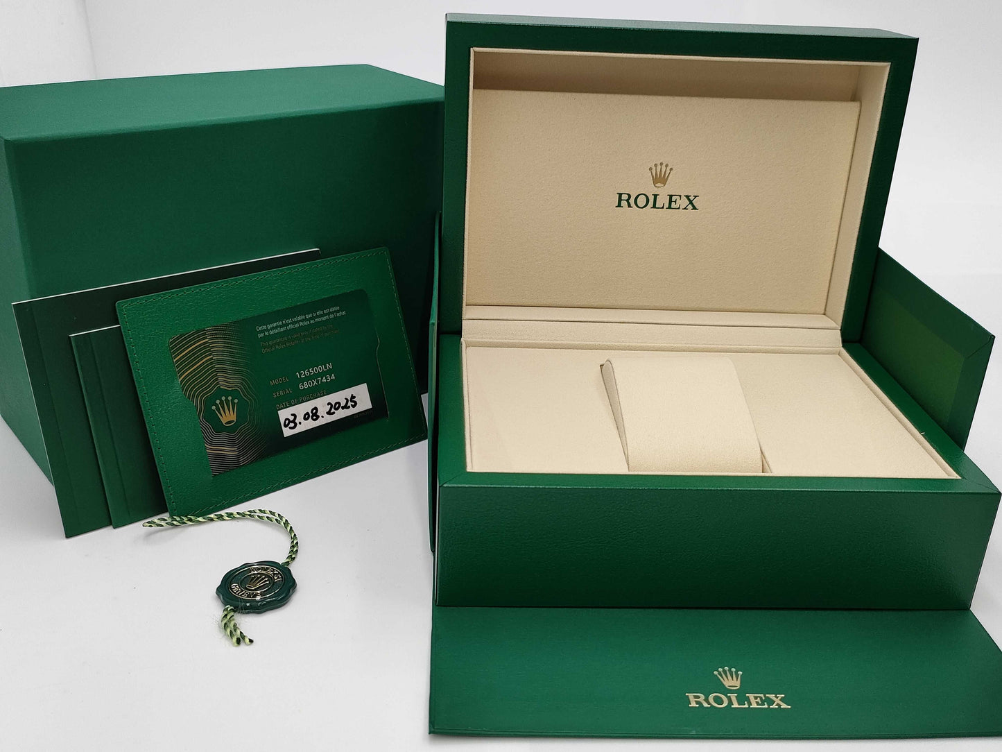 ROLEX 126500LN 680X7434 Black Dial Men's Watch