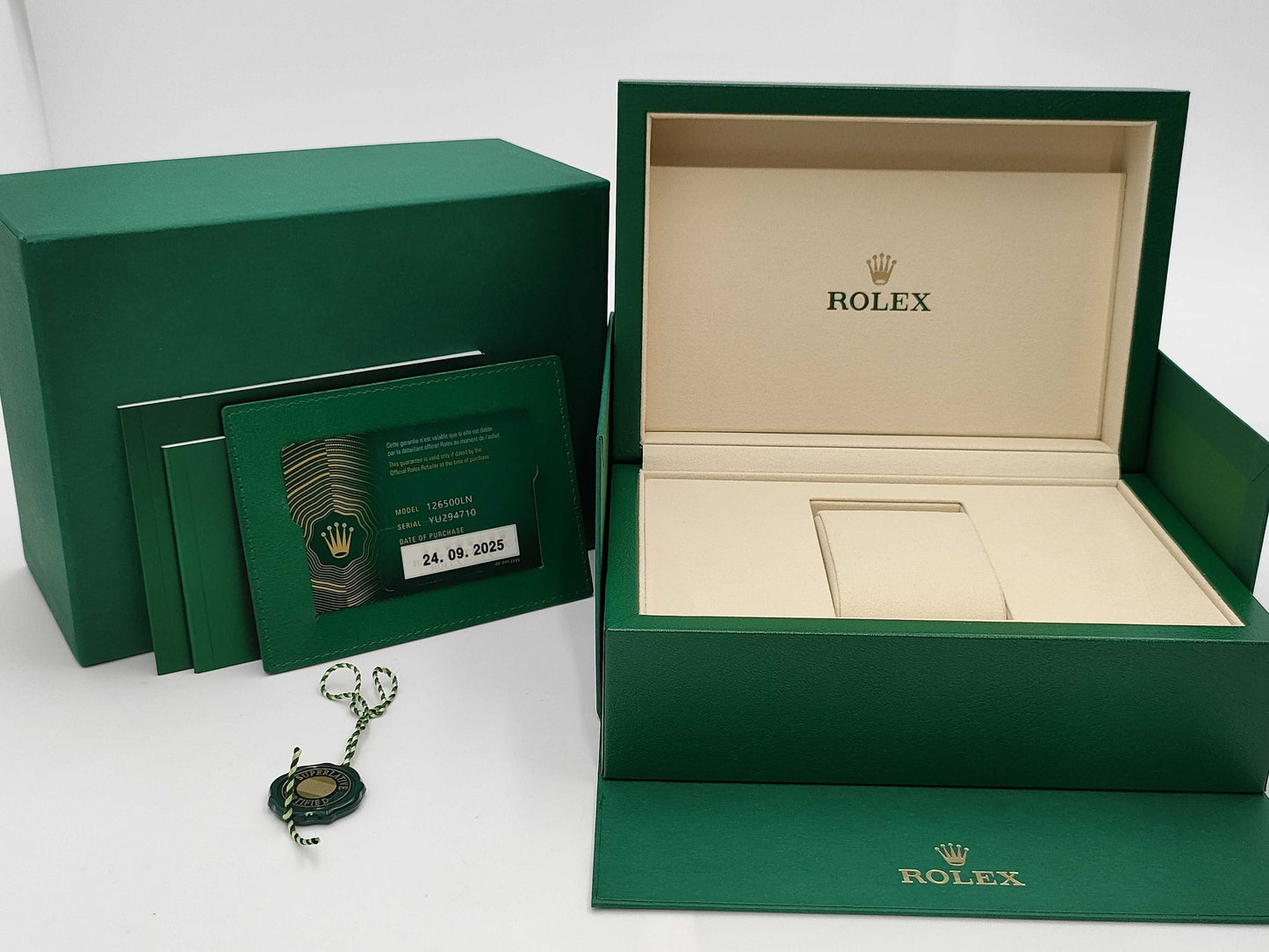 ROLEX 126500LN YU294710 White Dial Men's Watch