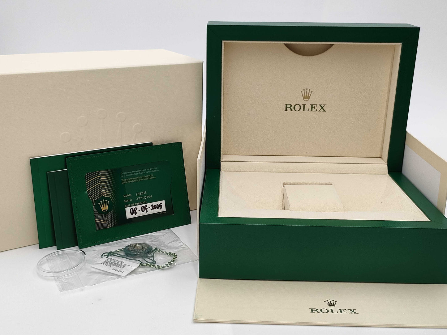 ROLEX 228235 4771Q704 Olive Green Men's Watch
