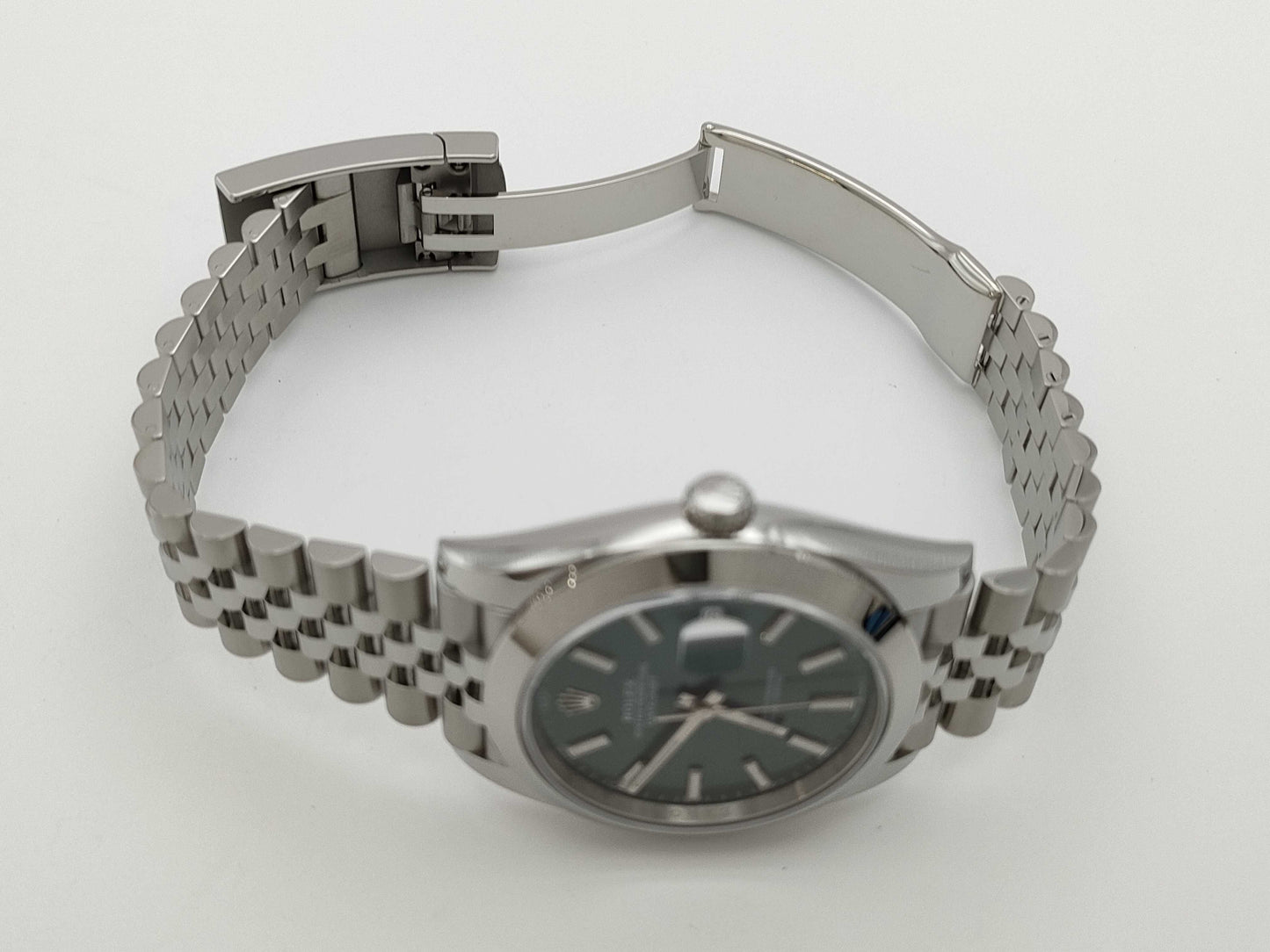 ROLEX 126300 67CC9786 Mint Green Men's Watch