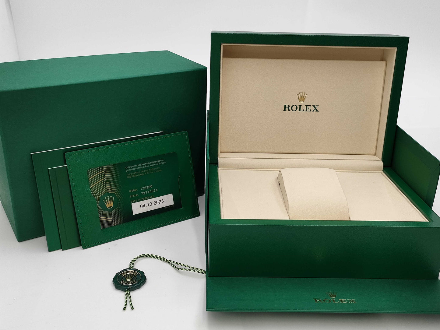 ROLEX 126300 7X744874 White Dial Men's Watch