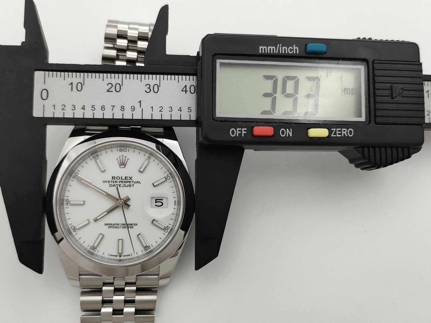 ROLEX 126300 7X744874 White Dial Men's Watch