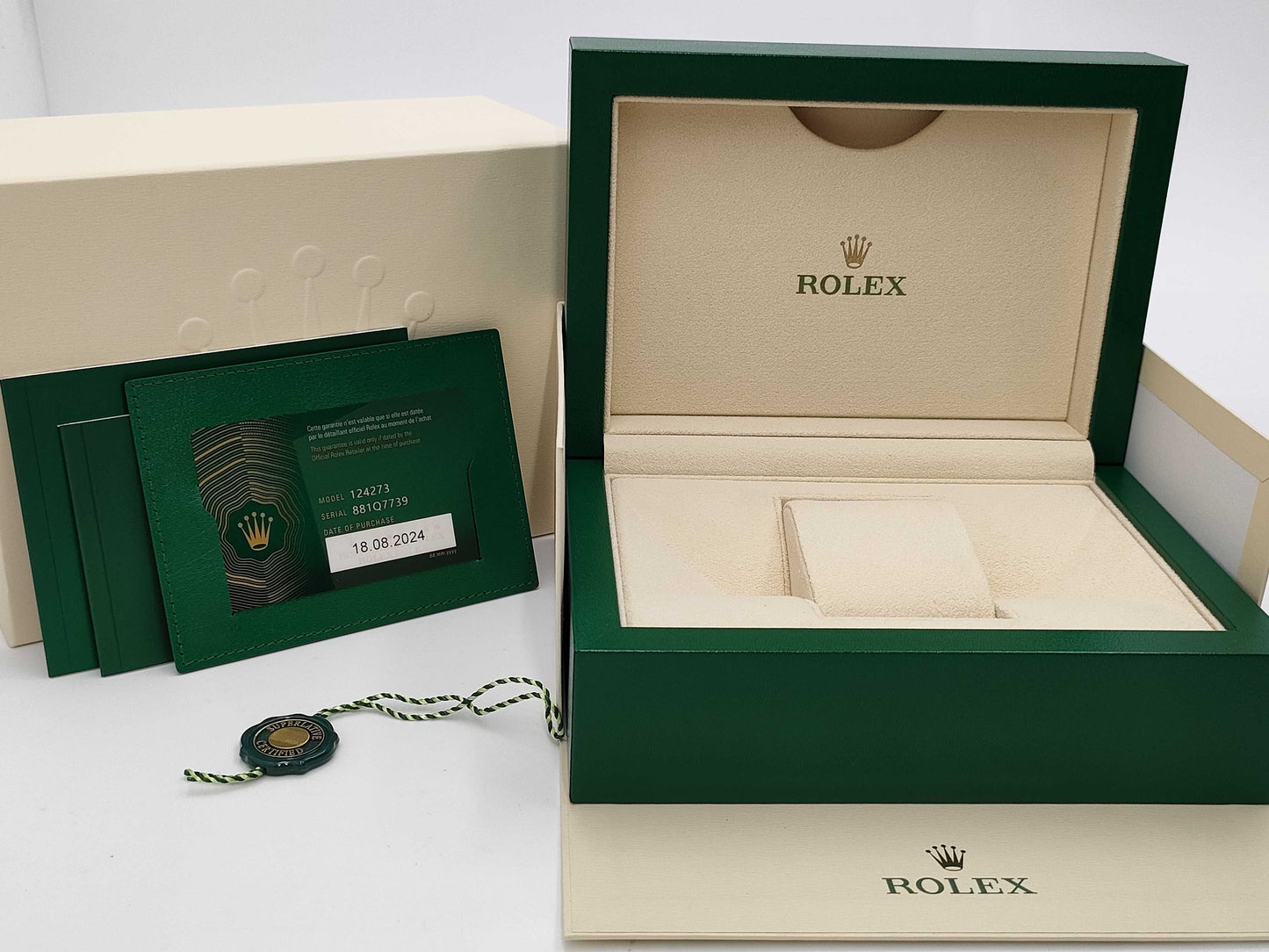 ROLEX 124273 881Q7739 Black Dial Boys' Watch