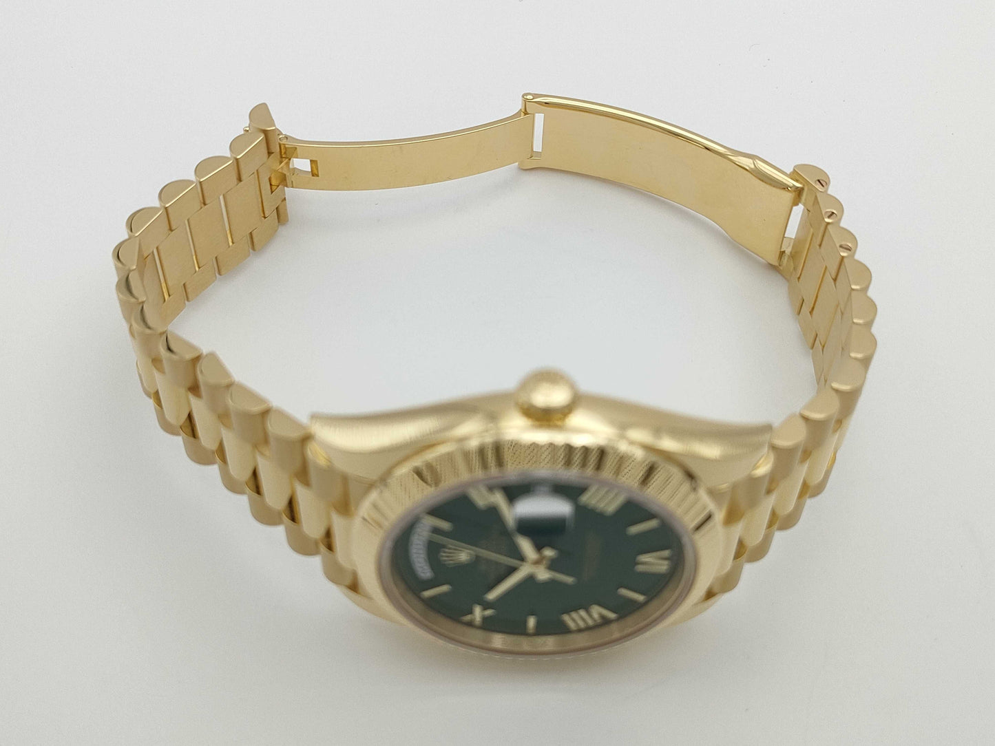 ROLEX 228238 4657Z1L0 Green Lacquer Dial Men's Watch