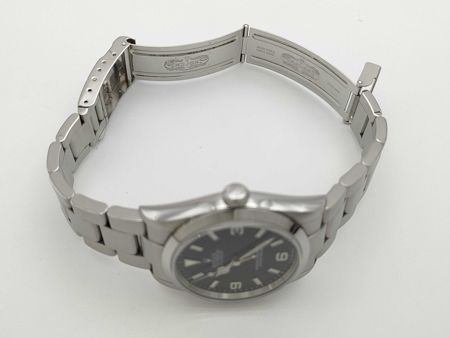 ROLEX 114270 K285796 Black Dial Boys' Watch