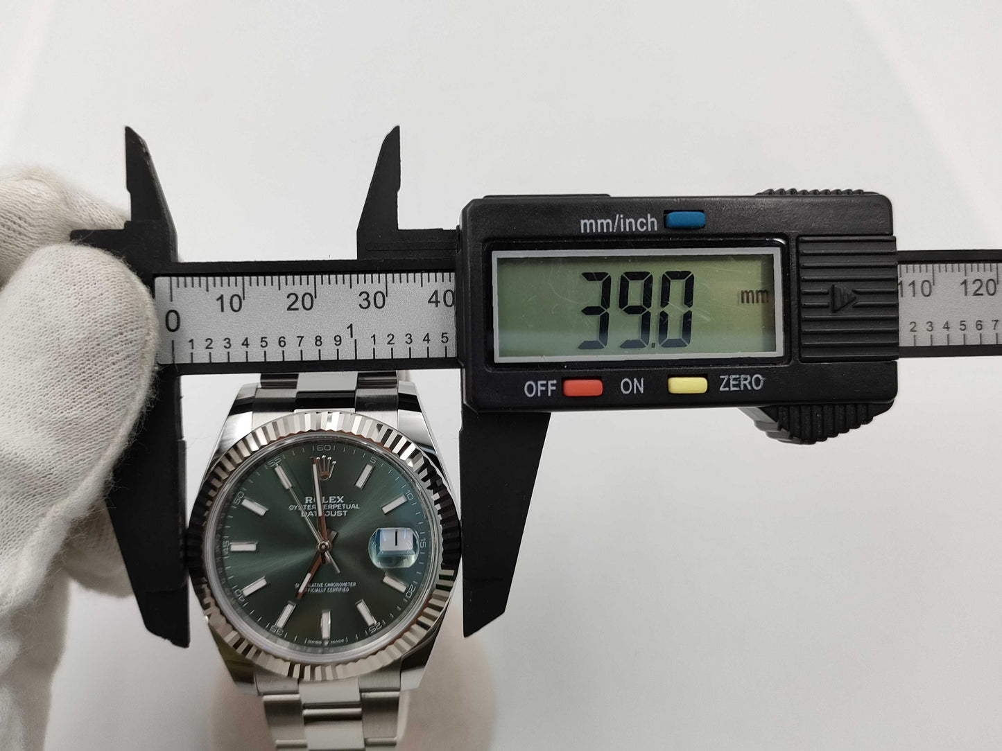 ROLEX 126334 5U054246 Mint Green Men's Watch