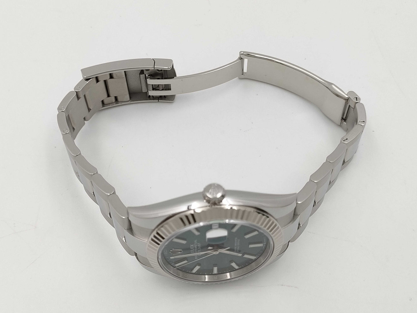 ROLEX 126334 5U054246 Mint Green Men's Watch